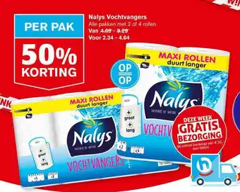 Hoogvliet Nalys vochtvangers 50% korting aanbieding