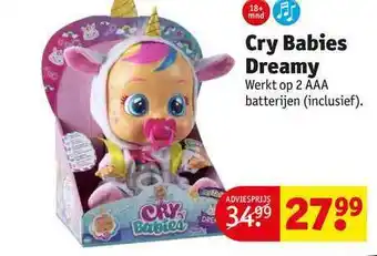 Kruidvat Cry babies dreamy aanbieding