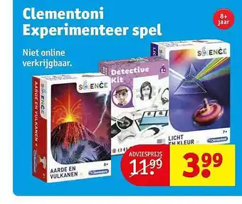 Kruidvat Clementoni experimenteer spel aanbieding