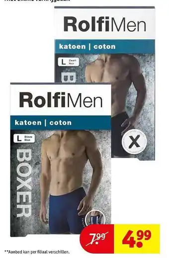 Kruidvat Rolfi men boxer aanbieding