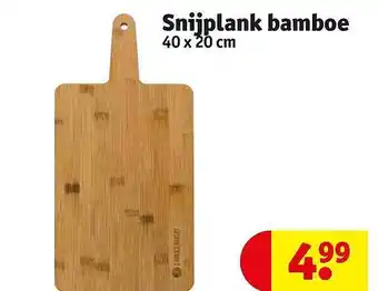 Kruidvat Snijplank bamboe aanbieding