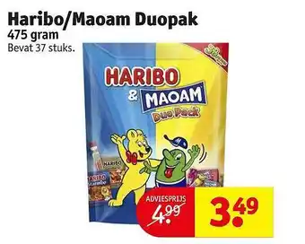 Kruidvat Haribo-maoam duopak aanbieding