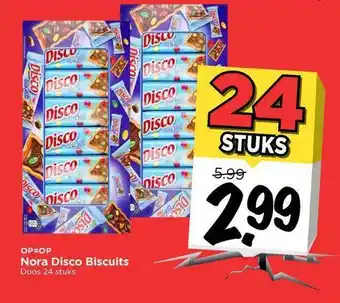 Vomar Voordeelmarkt Nora disco biscuits aanbieding