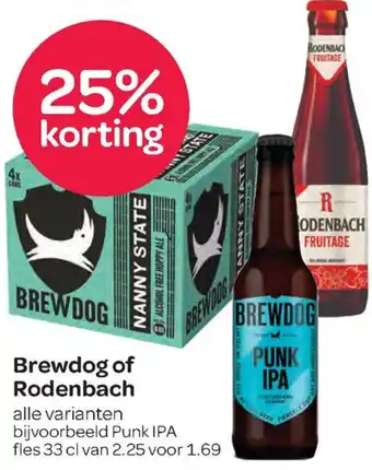 Spar Brewdog of Rodenbach aanbieding