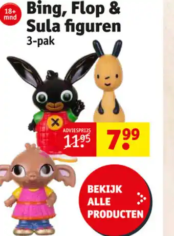 Kruidvat Bing, Flop & Sula figuren 3-pak aanbieding