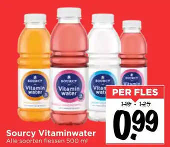 Vomar Voordeelmarkt Sourcy Vitaminwater 500ml aanbieding