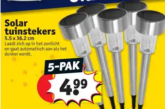 Kruidvat Solar tuinstekers aanbieding