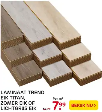 Praxis Laminaat trend eik titan, zomer eik aanbieding