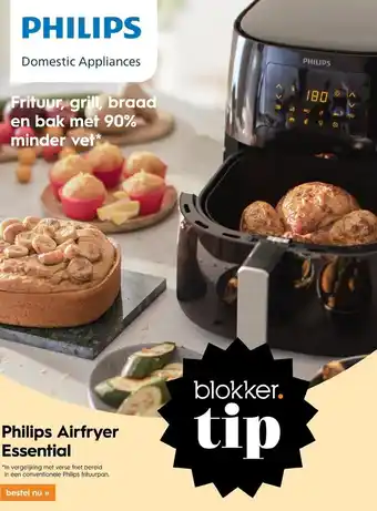 Blokker Philips airfryer essential aanbieding