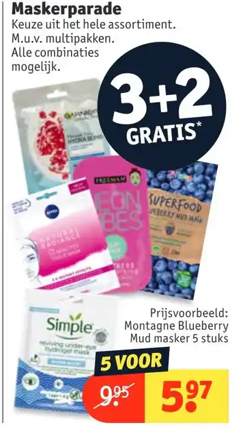 Kruidvat Maskerparade aanbieding