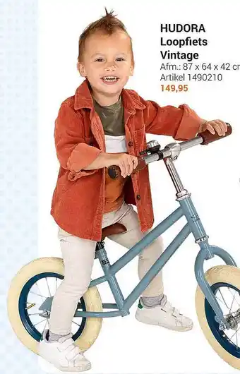 Lobbes Hudora loopfiets vintage aanbieding