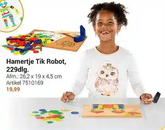 Lobbes Hamertje tik robot, 229dlg. aanbieding