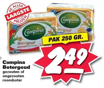 Nettorama Campina botergoud aanbieding