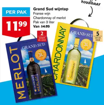 Hoogvliet Grand Sud wijntap 3 liter aanbieding