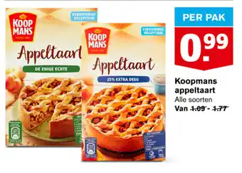 Hoogvliet Koopmans appeltaart aanbieding