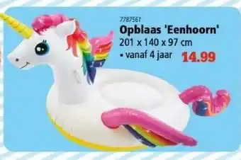 Marskramer Opblaas 'Eenhoorn' aanbieding