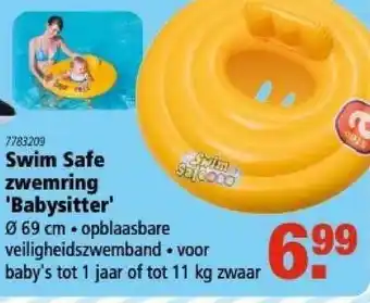 Marskramer Swim Safe Zwemring 'Babysitter' Ø 69 Cm aanbieding