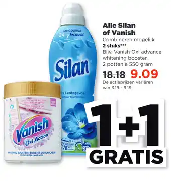 PLUS Alle silan of vanish aanbieding