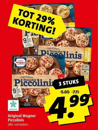 Boni Original Wagner Piccolinis Tot 29% Korting aanbieding