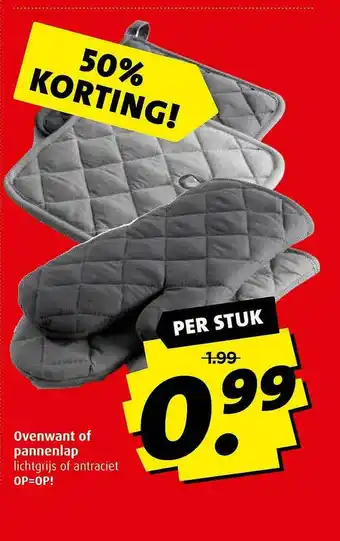 Boni Ovenwant Of Pannenlap 50% Korting aanbieding