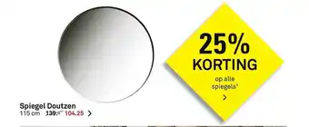 Karwei Spiegel Doutsen 115 Cm 25% Korting aanbieding