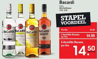 Sligro Bacardi rum 1L aanbieding