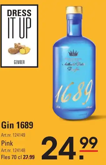 Sligro Gin 1689 700ml aanbieding