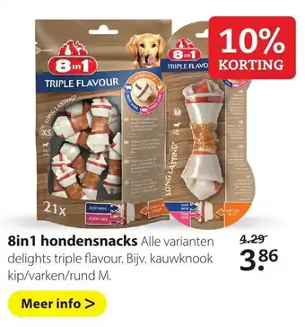 Pets Place 8in1 Hondensnacks aanbieding