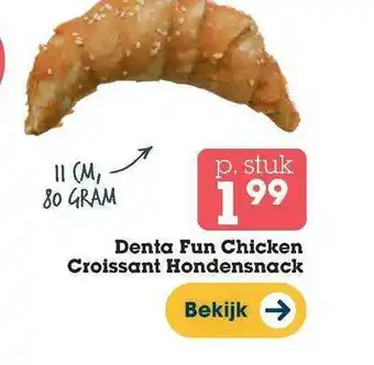 Discus Denta fun chicken croissant hondensnack aanbieding