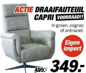 Matrasconcurrent Draaifauteuil capri aanbieding