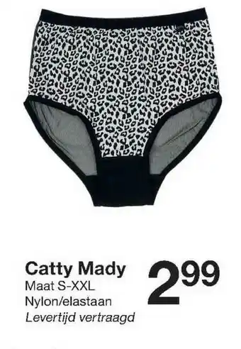 Zeeman Catty mady wit zwart aanbieding