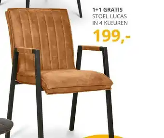 De Bommel Meubelen 1+1 gratis stoel lucas aanbieding