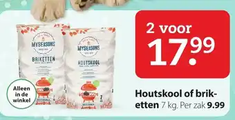 Boerenbond Houtskool of briketten 7kg aanbieding