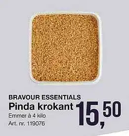 Bidfood Bravour essentials pinda krokant aanbieding