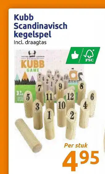 Action Kubb scandinavisch kegelspel aanbieding
