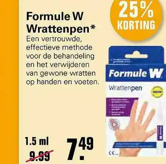 De Online Drogist Formule w wrattenpen 1,5 ml aanbieding