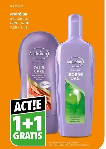 Poiesz Andrélon 1+1 gratis aanbieding