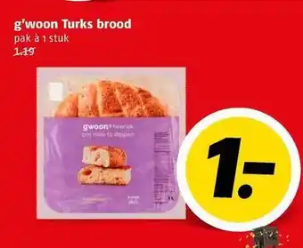 Poiesz G'woon turks brood aanbieding