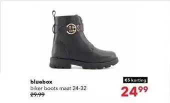 Scapino Bluebox biker boots €5 korting aanbieding