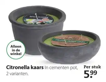 Boerenbond Citronella kaars aanbieding