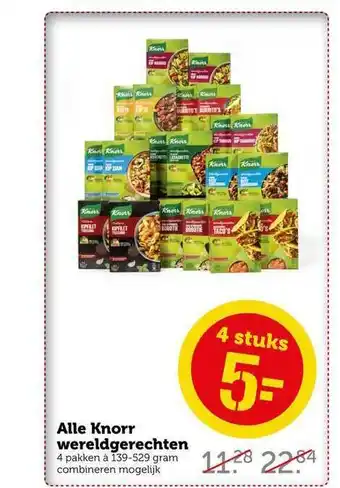 CoopCompact Alle knorr wereldgerechten aanbieding