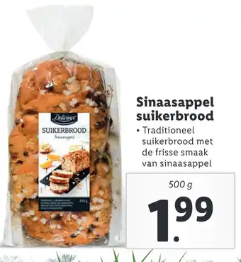 Lidl Sinaasappel suikerbrood 500g aanbieding