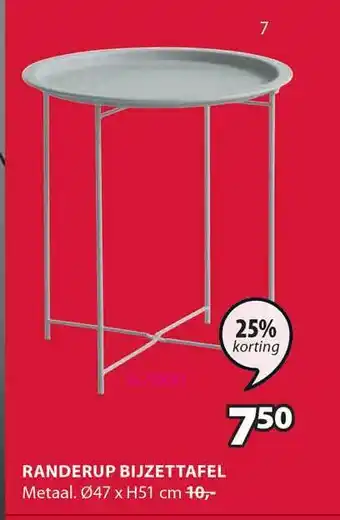 Jysk Randerup bijzettafel aanbieding