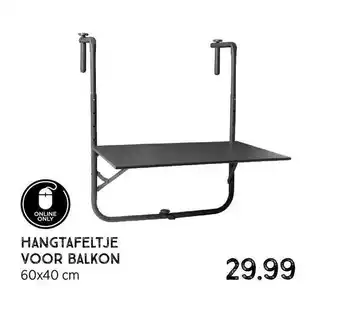 Xenos Hangtafeltje voor balkon 60x40 cm aanbieding