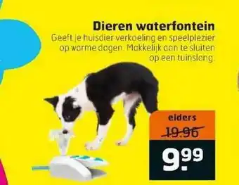 Trekpleister Dieren waterfontein aanbieding