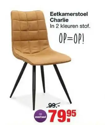 Budget Home Store Eetkamerstoel charlie aanbieding