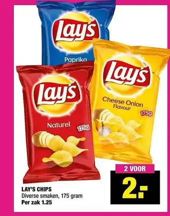 Big Bazar Lay's chips 175 gram aanbieding