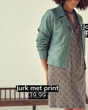 MS Mode Jurk met print aanbieding