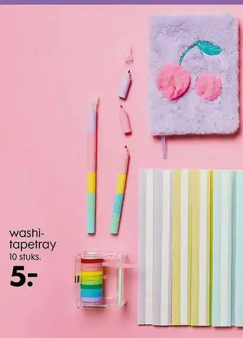 HEMA Washitapetray 10 stuks aanbieding