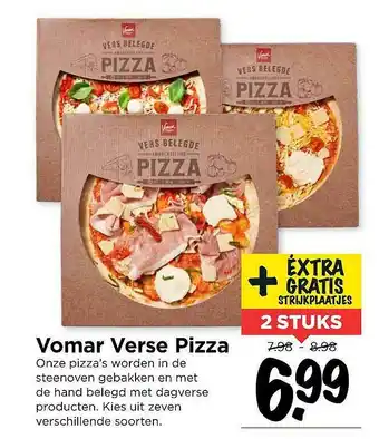 Vomar Voordeelmarkt Vomar verse pizza aanbieding